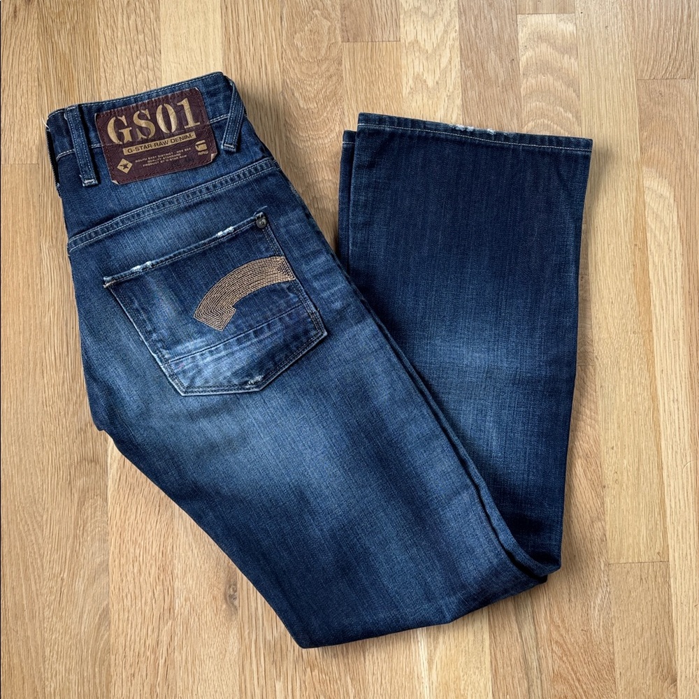 G Star Raw Heller Low Boot Mens Jeans 28 X 32 Dark wash